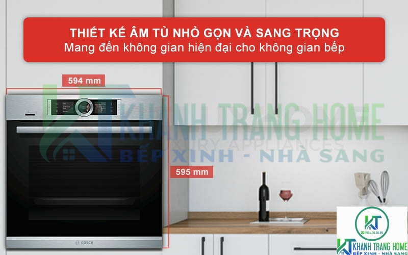 Thiết kế âm tủ sang trọng mang đến sự thẩm mỹ cho không gian bếp