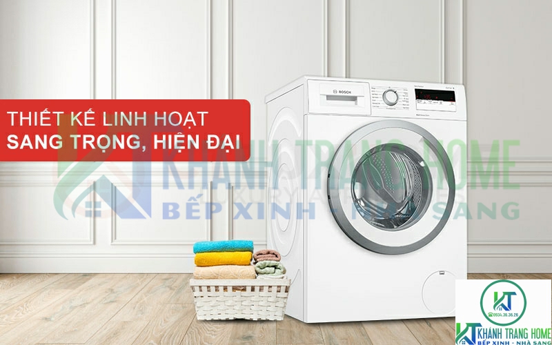 Máy giặt Bosch WAN28108GB được thiết kế độc lập linh hoạt, kiểu dáng hiện đại và sang trọng
