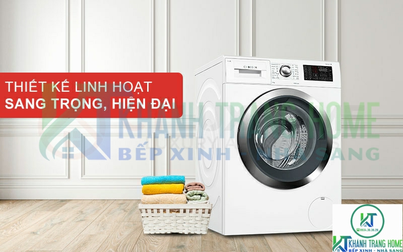 Máy giặt Bosch WAT286H8SG được thiết kế linh hoạt, kiểu dáng sang trọng và hiện đại