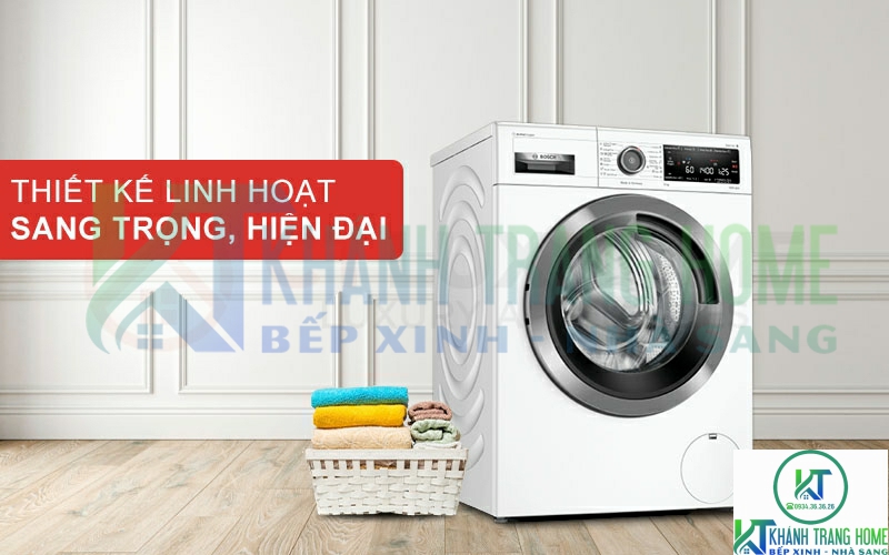 Máy giặt Bosch WAV28L40SG thiết kế linh hoạt, kiểu dáng sang trọng và hiện đại
