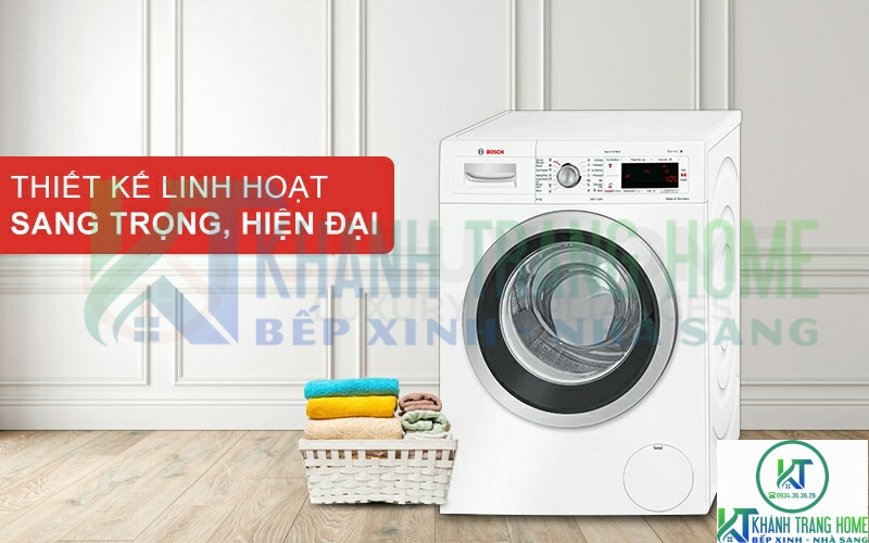 Máy giặt Bosch WAW28440SG được thiết kế sang trọng, kiểu dáng linh hoạt và hiện đại