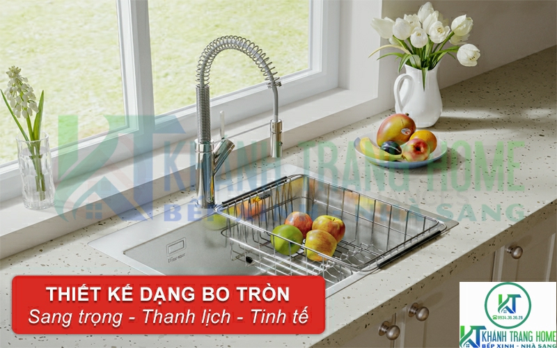 Vòi rửa bát Konox Gusta được thiết kế theo dạng bo tròn tạo nên sự sang trọng cho sản phẩm