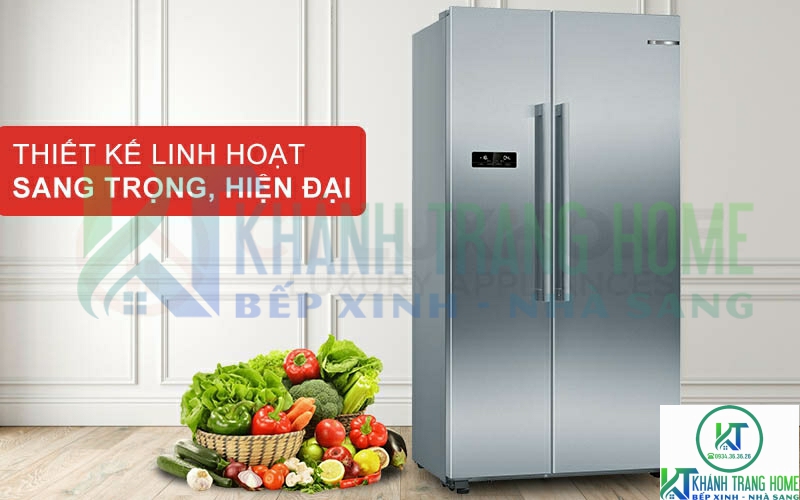Tủ lạnh Bosch KAN93VIFPG serie 4 với thiết kế hiện đại giúp không gian bếp trở lên sang trọng hơn