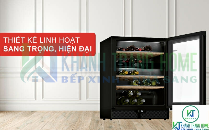 Thiết kế âm tủ hiện đại, sang trọng với vỏ thép không gỉ bao quanh