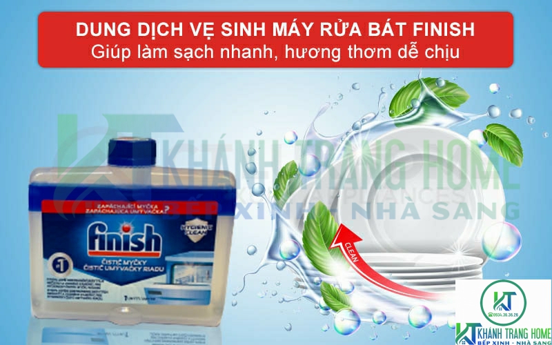 Giới thiệu về dung dịch vệ sinh máy rửa bát Finish Soda 250ml hương Soda