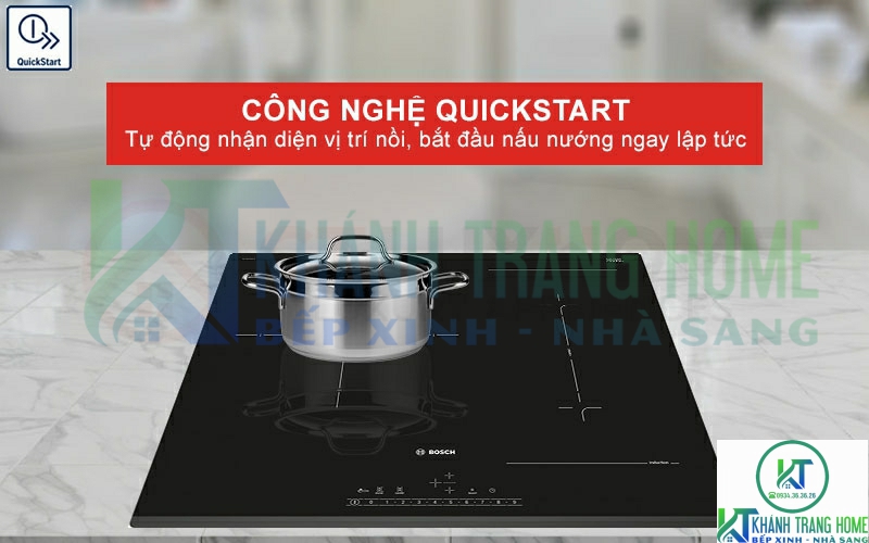 Tự động nhận diện nồi để bắt đầu nấu ngay lập tức với công nghệ QuickStart.