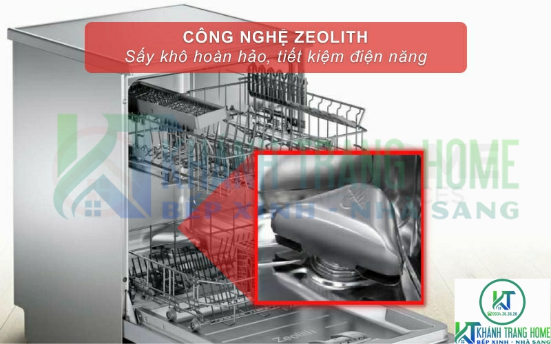 Công nghệ Zeolith giúp bát đĩa khô nhanh hơn, tiết kiệm điện hơn