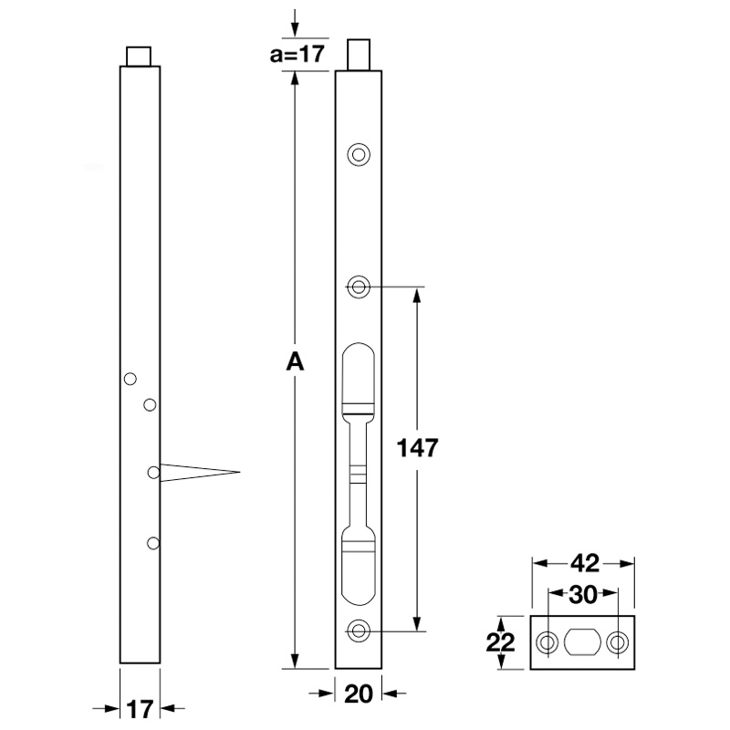 Ban-ve-ky-thuat-Chot-am-600mm-mau-dong-bong-Hafele-911.62.689