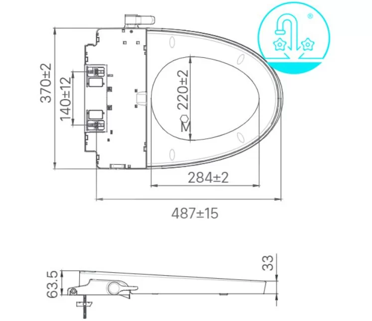 15-4 bồn cầu 1 khối INAX AC-902VN