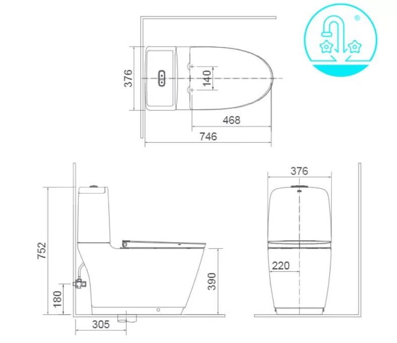 35-1 Bàn cầu AC-832VN