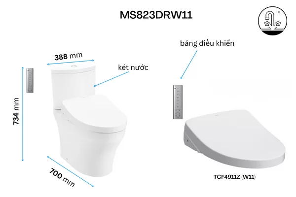 bon-cau-toto-cs838dw11 Bồn cầu TOTO CS838DW11