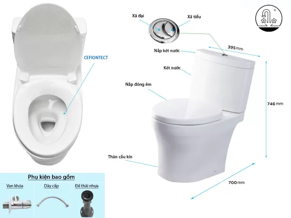 chi-tiet-bon-cau-toto-CS769DRT3-600x450 Bồn Cầu TOTO CS769DRT3#XW 2 Khối Nắp Đóng Êm TC385VS