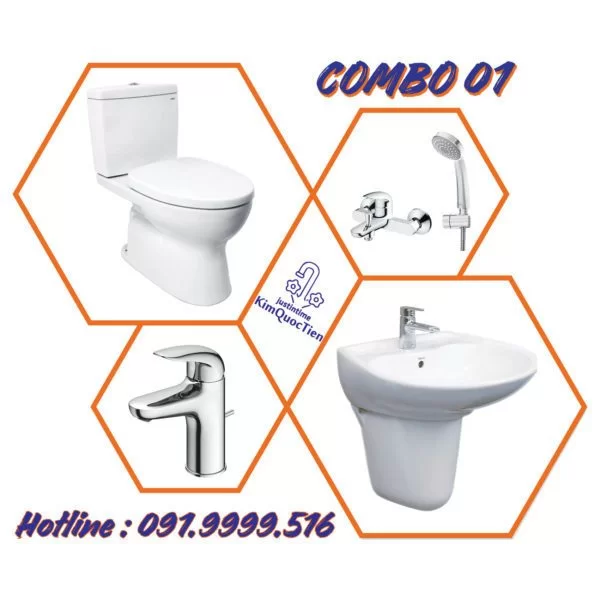 Combo-khuyen-mai-toto-cs320drt3 (2) Bồn Cầu TOTO 2 Khối CS300DRT3#W Nắp Đóng Êm TC385VS