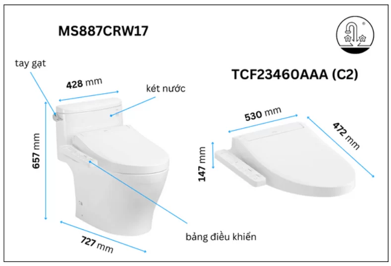 TOTO MS887CRW17