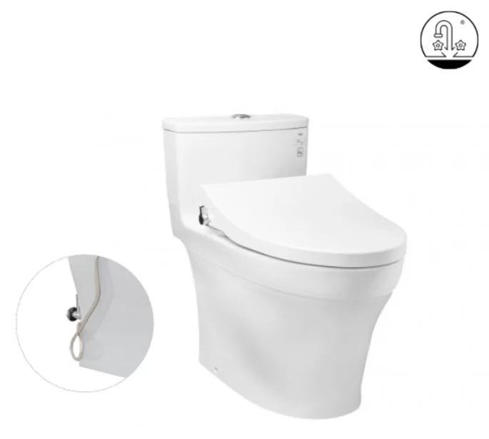 Bồn Cầu TOTO MS885DE4#XW 1 Khối Nắp Rửa Cơ TCW1211A