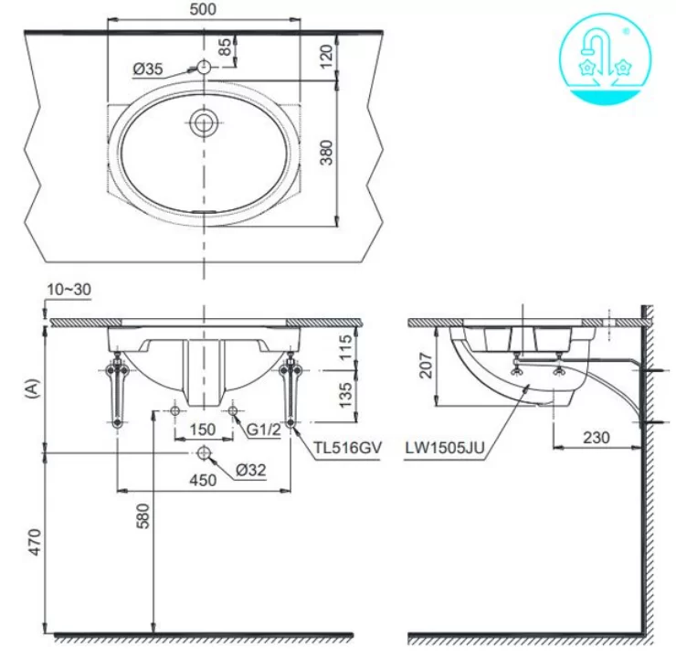 screenshot-2023-04-26-204302 Lavabo TOTO LW1505V#XW/TL516GV Âm Bàn