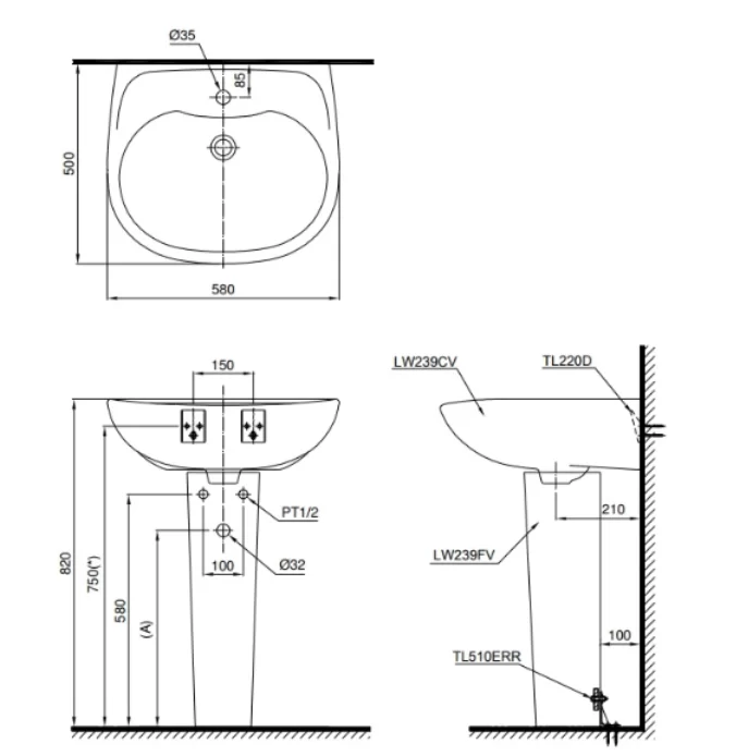 screenshot-2023-04-26-231128 Chậu Rửa Mặt Lavabo TOTO LPT239CR#W Treo Tường Chân Dài