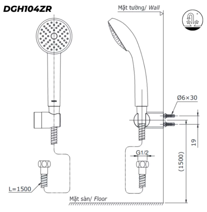 Sen Tắm TOTO TVSM110RUR/DGH104ZR Nóng Lạnh