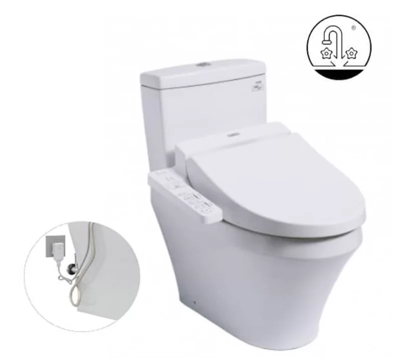 Bồn Cầu Điện Tử TOTO CS948DW7#XW Kèm Nắp Rửa Điện Tử WASHLET Dòng C2 - TCF6631A (220V)