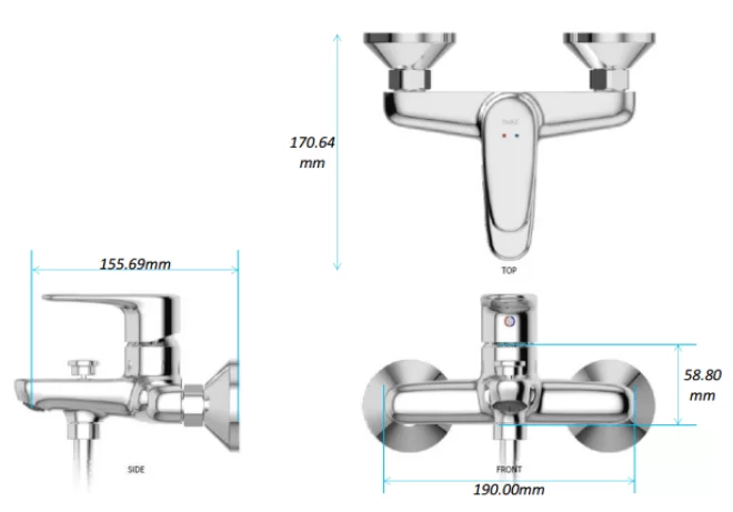 Vòi Sen Tắm INAX BFV-1113S-7C Nóng Lạnh Tay Sen Tăng Áp