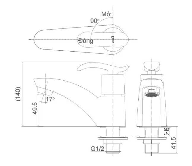 Vòi Lavabo INAX LFV-11A Lạnh