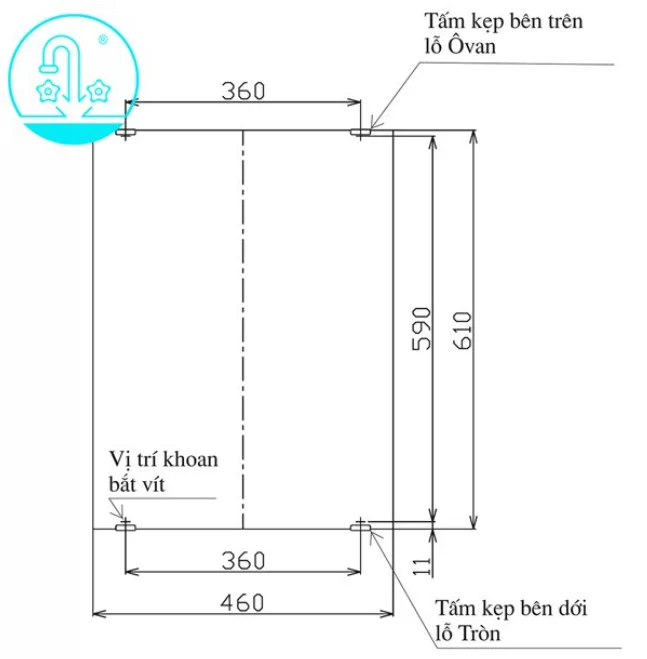Gương Tráng Bạc INAX KF-4560VA Phòng Tắm