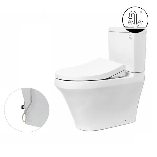 Untitled-1 Bồn Cầu TOTO CS948DE4#XW 2 Khối Nắp Rửa Cơ TCW1211A