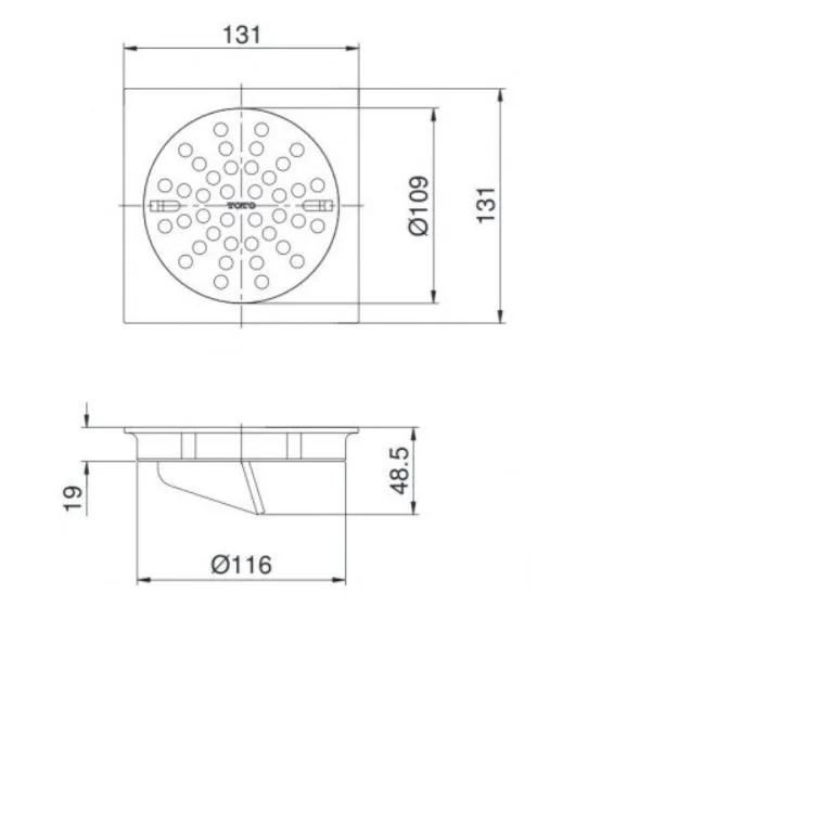 Phễu Thoát Sàn TOTO TX1CV2