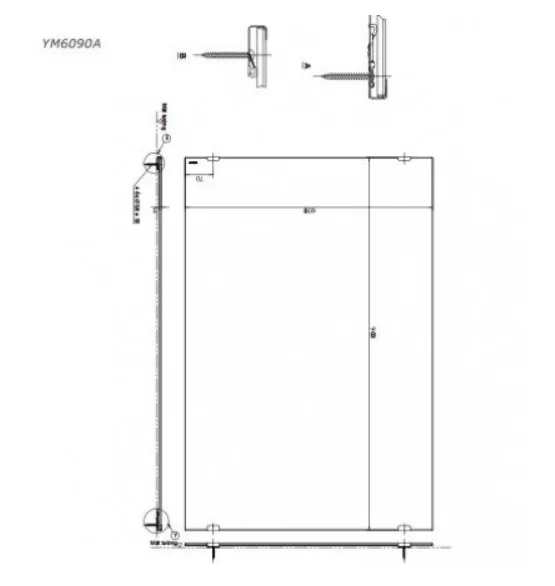 Untitled Gương Phòng Tắm TOTO YM6090A Chống Mốc