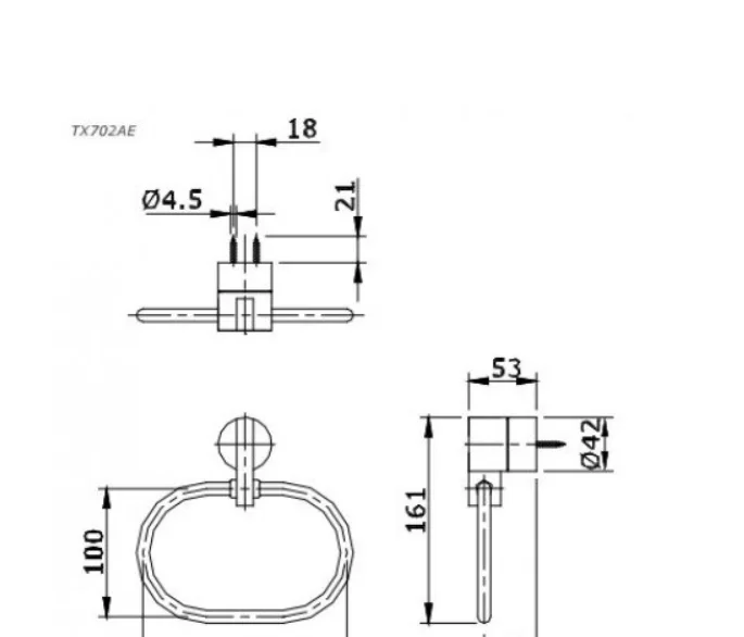 Vòng Treo Khăn TOTO TX702AE