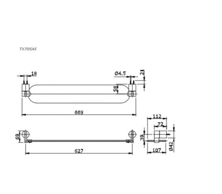 Kệ Kính TOTO TX705AE