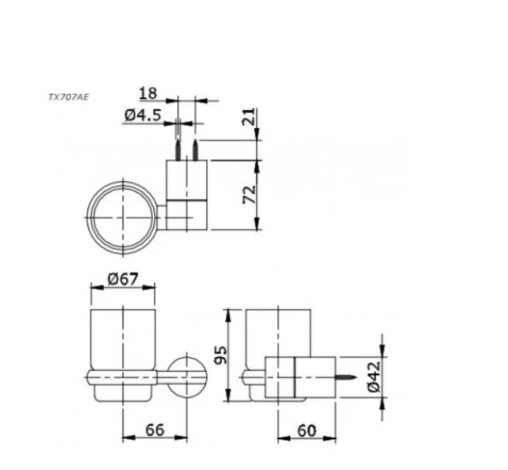 Giá Đựng Bàn Chải TOTO TX707AC