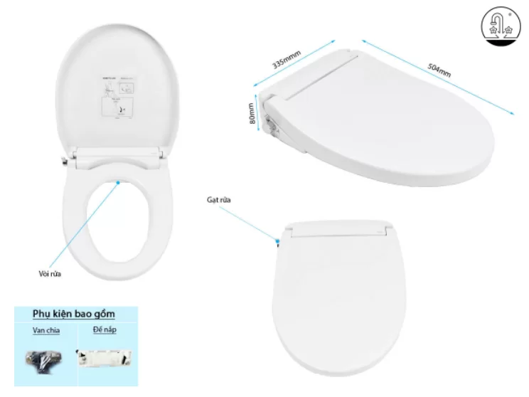 Nắp rửa cơ Eco TOTO TCW07S#W (E2)
