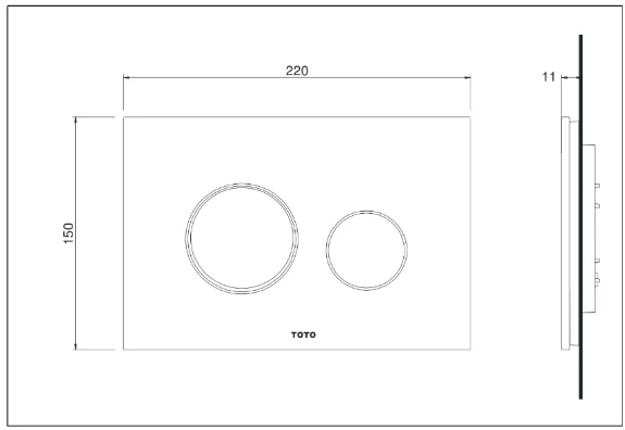untitled-395 Mặt nạ xả nhấn bồn cầu TOTO MB005DG